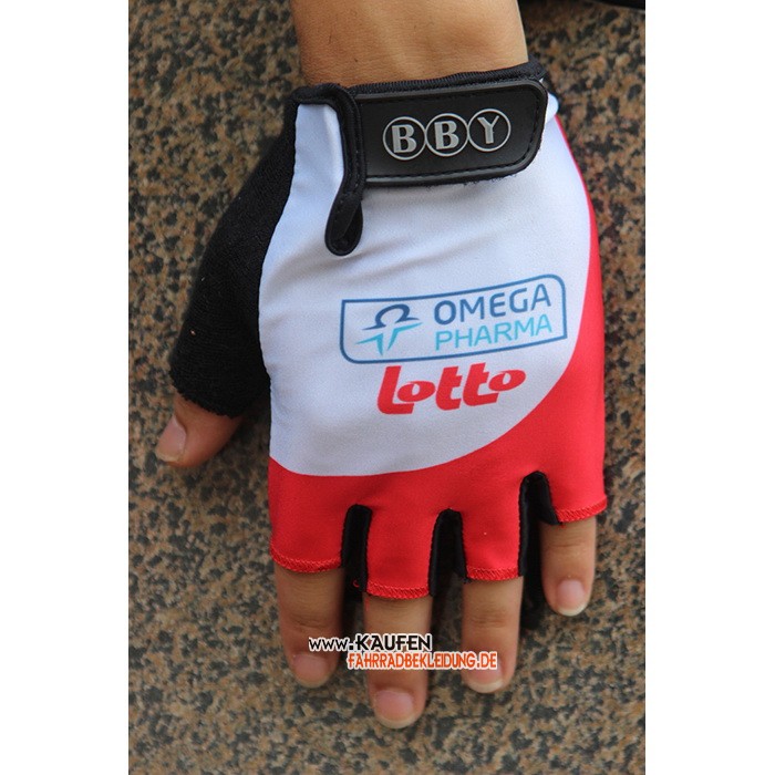2020 Omega Pharma Lotto Kurze Handschuhe Wei Rot